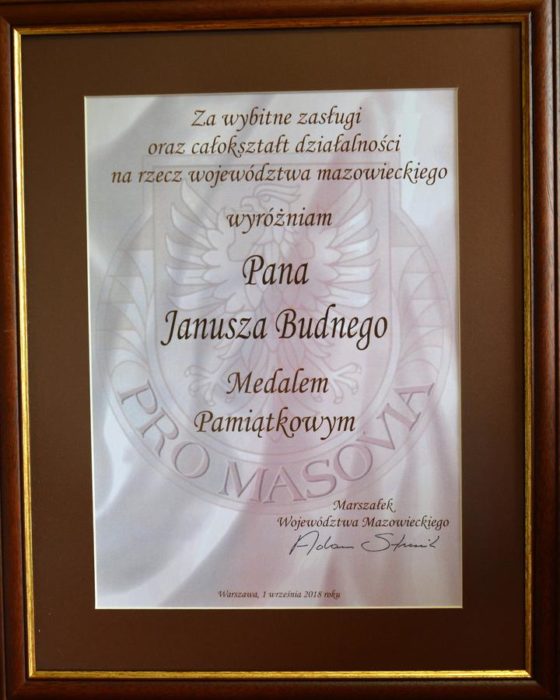 Medal PRO MASOVIA