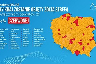 Wykaz stref czerwonych i żółtych na terenie całej Polski
