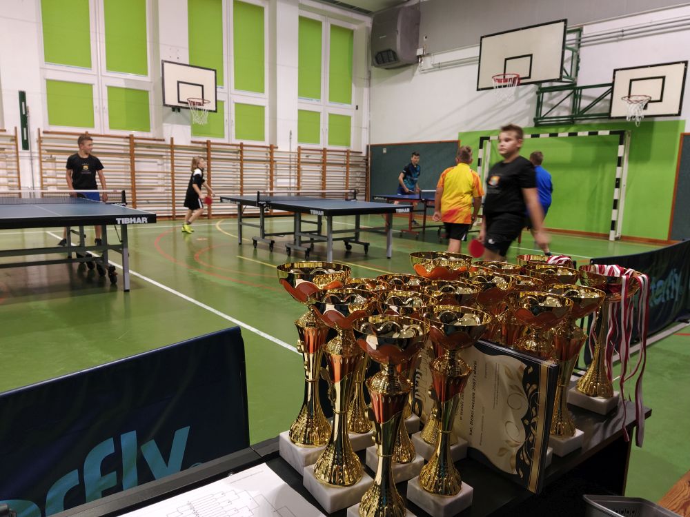 III Grand Prix Wiązowny w tenisie stołowym w szkole podstawowej w Wiązownie
