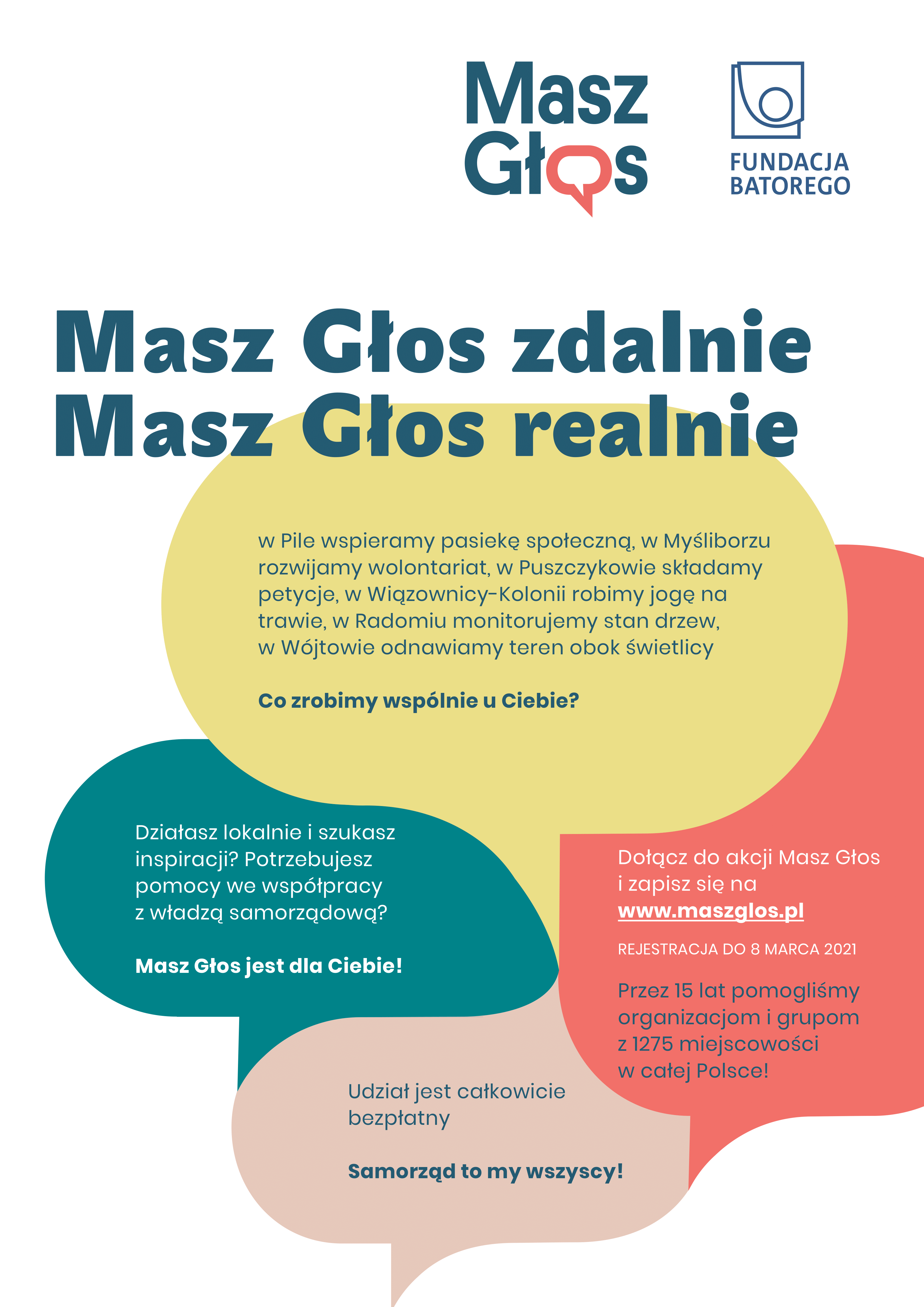 Plakat akcji "Masz głos"