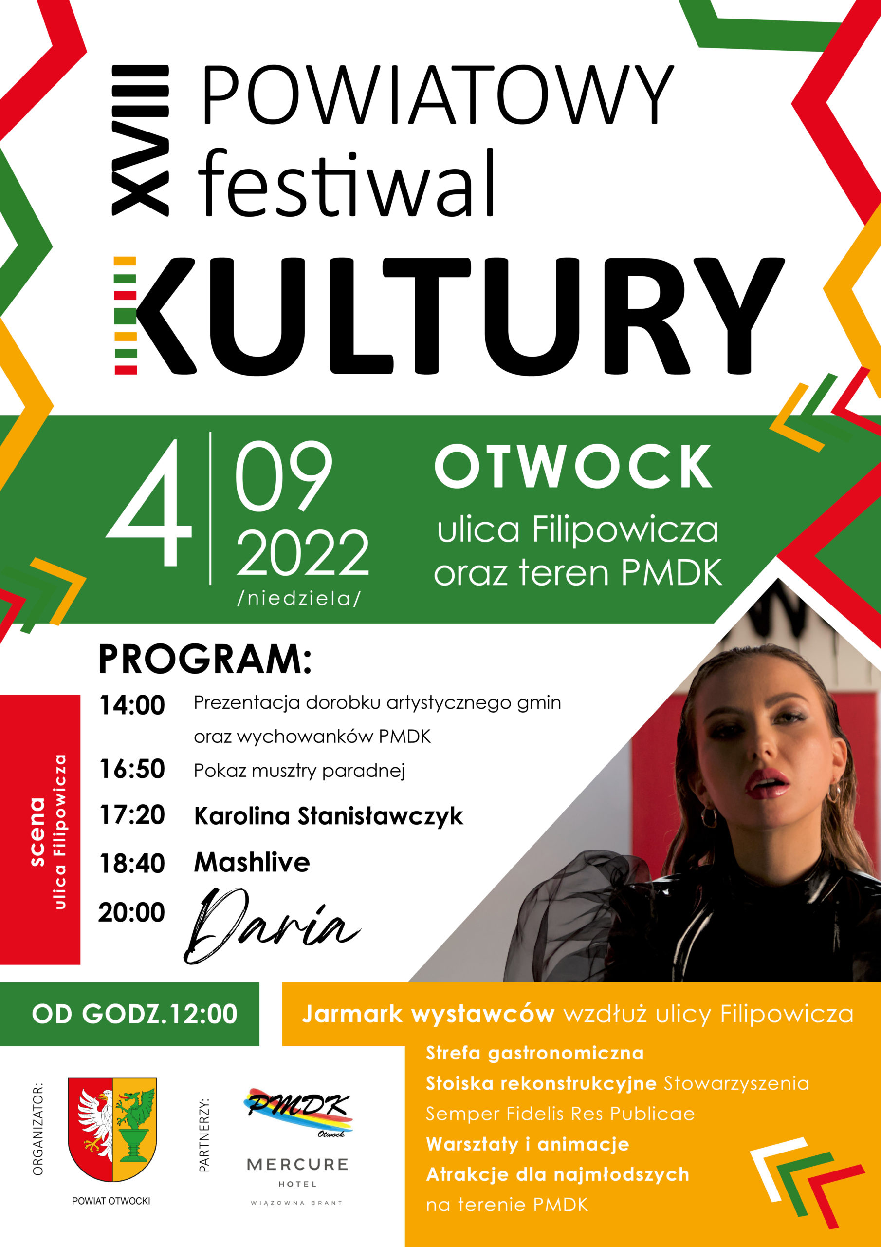 XVIIII powiatowy festiwal kultury 2022 w Otwocku już 4 wrzesnia