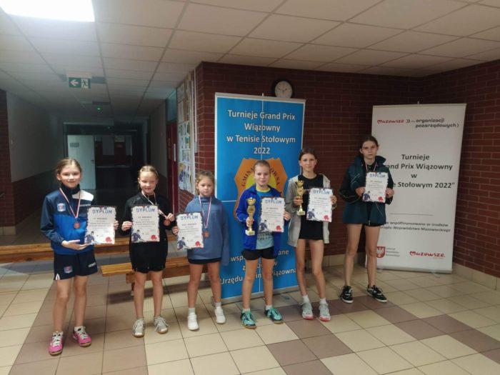 III Turniej cyklu Grand Prix Wiązowny w Tenisie Stołowym. Kategoria "Dziewczęta"