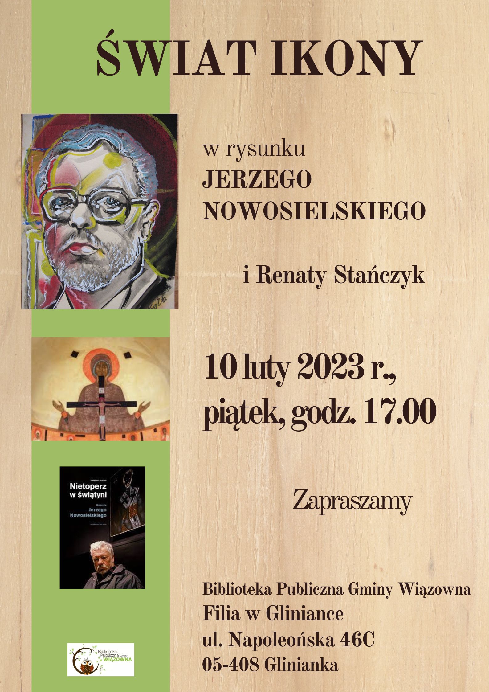 Świat ikon w rysunku Jerzego Nowosielskiego. Spotkanie 10 lutego w filii biblioteki w Glinance.