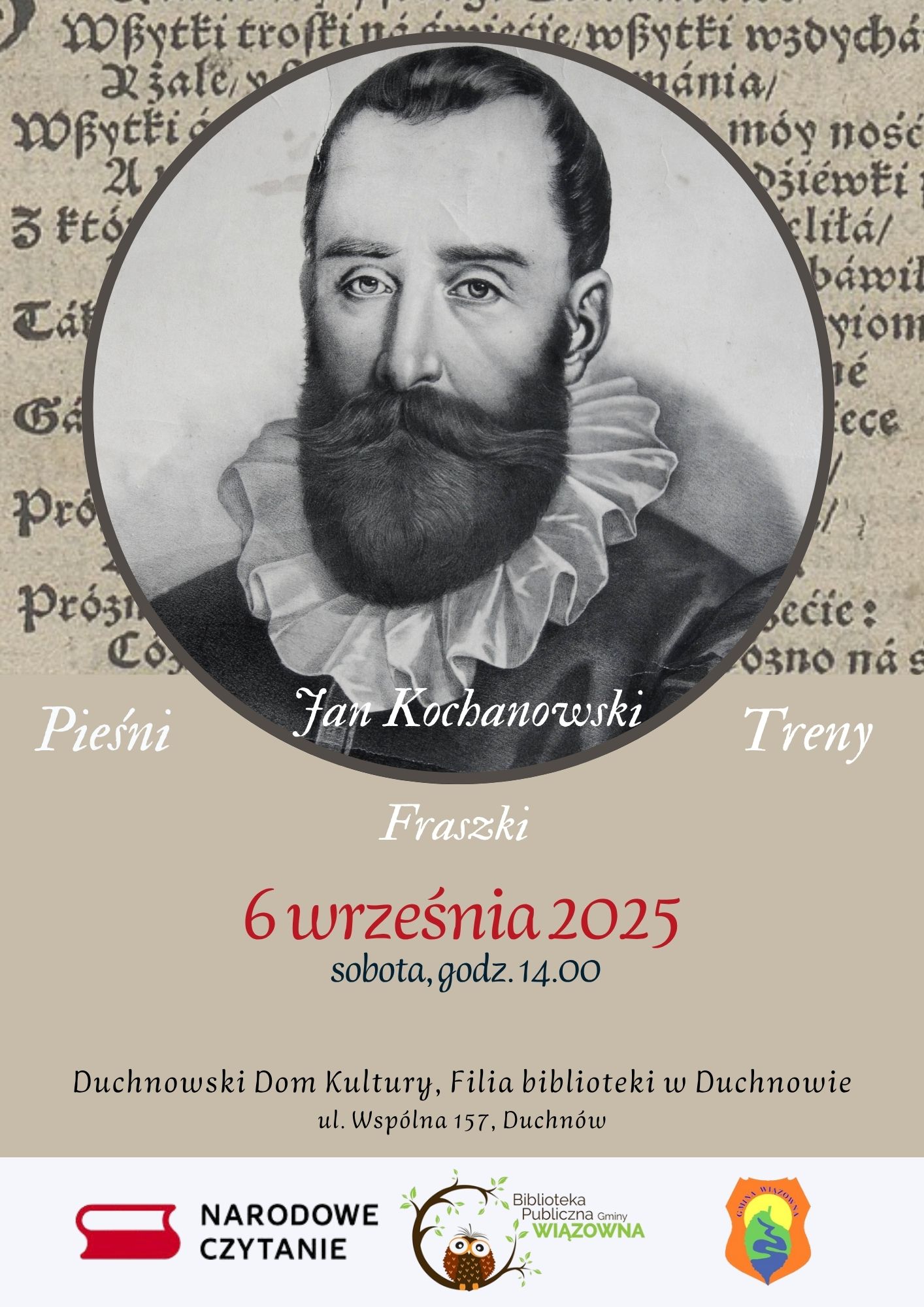 Wiązowna czyta Jana Kochanowskiego.