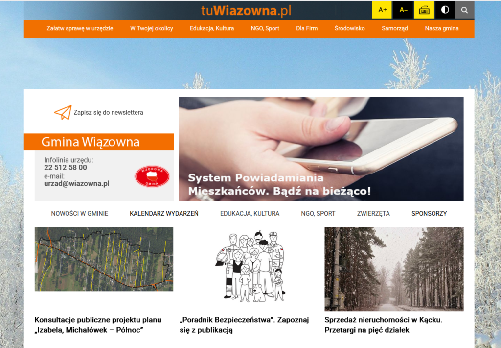 Strona tuwiazowna.pl. Przerwa techniczna 29-30 stycznia