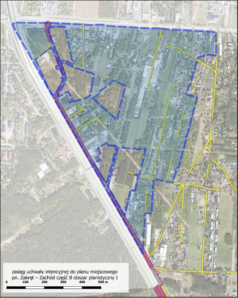 Projekt planu „Zakręt – Zachód część B obszar planistyczny I”. Wkrótce wyłożenie